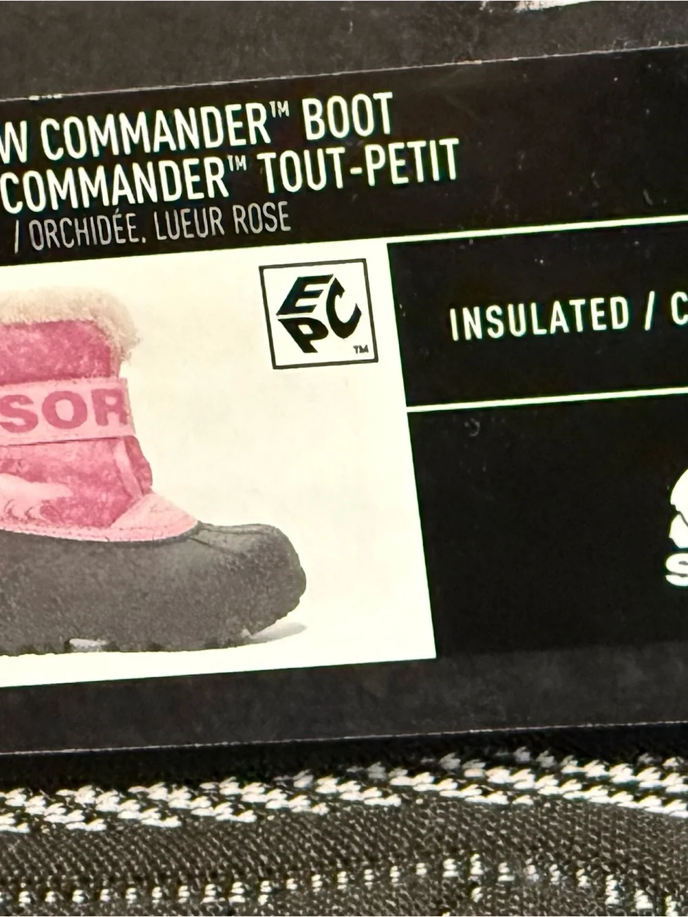 Sorel Pink & Black Kids' Waterproof Winter Boots with Faux Fur Cuff